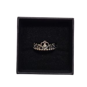 Pandora Sterling Silver Tiara Heart Ring Size 5 Broken Band